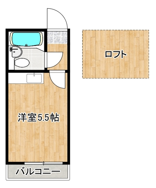 プラザ・ドゥ・モーリス　の間取り|ロフト付きのお部屋です☆彡