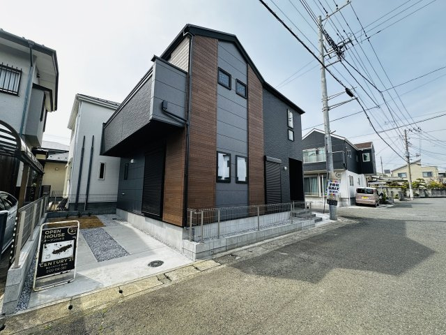 平塚市幸町新築戸建て　2期1号棟の外観