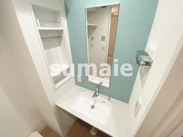 大宮HBの洗面所|広く使える洗面台です！