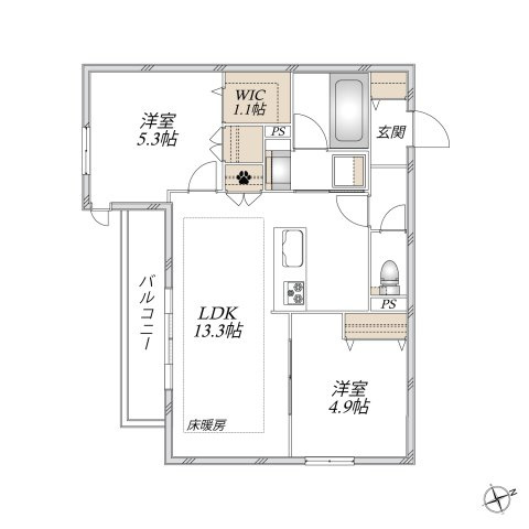 Ｓｕｎ　Ｚｅｍ　サンゼムの間取り|耐震耐熱に優れた旭化成ペット共生ヘーベルメゾン