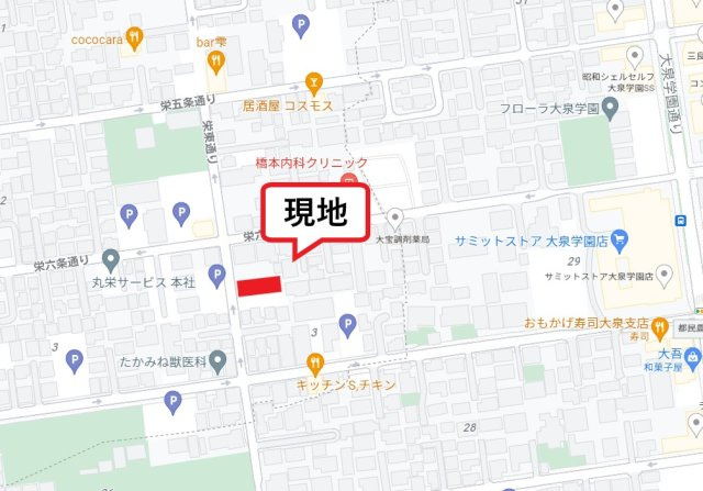 メゾンラフィットの地図