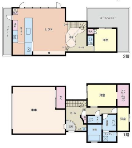 Kamakura Atelier Houseｰ鎌倉市笛田の間取り