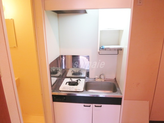 フジマツ第５ビルのキッチン|1口ガスコンロ付のキッチンです♪