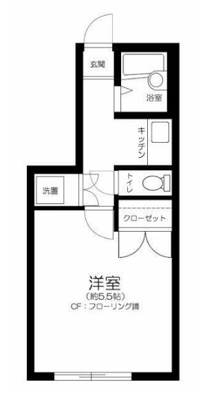 杉並区高円寺南５丁目の賃貸マンションの間取り
