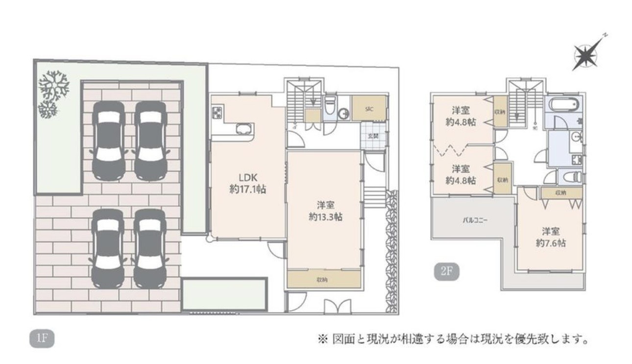 藤沢市鵠沼松が岡　敷地広々フルリフォーム邸宅の間取り