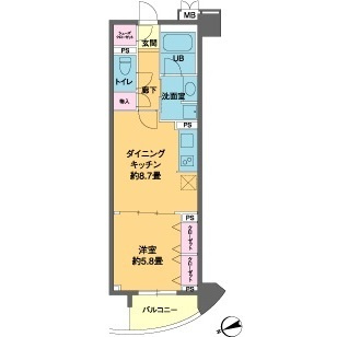 カスタリア池袋の間取り