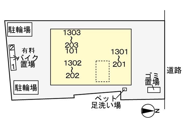 メゾン　ド　ルビアンの区画図
