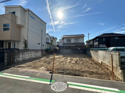 【前面道路含む現地写真】 | 鳳中町　土地 | 間口約9ｍあります