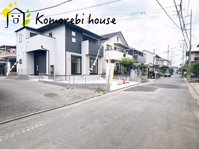 北本市中丸7丁目　新築一戸建て　ブルーミングガーデン　01の前面道路含む現地写真|撮影：'26/07/04