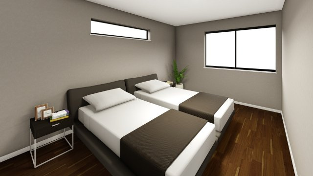 【完成予想図】 | 本所＿売地　JR線を含む３線３駅利用可能な立地・買物や通学が至近で暮らしやすいことがお勧めです | 寝室