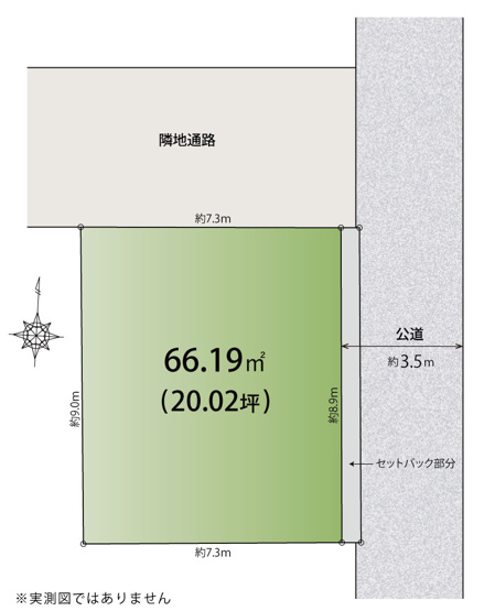 【区画図】 | 本所＿売地　JR線を含む３線３駅利用可能な立地・買物や通学が至近で暮らしやすいことがお勧めです