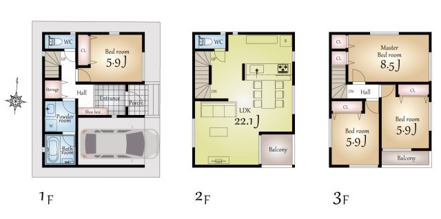 【参考プラン】 | 本所＿売地　JR線を含む３線３駅利用可能な立地・買物や通学が至近で暮らしやすいことがお勧めです