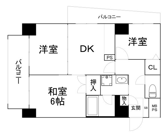 【間取り】 | 第一玉造マンション