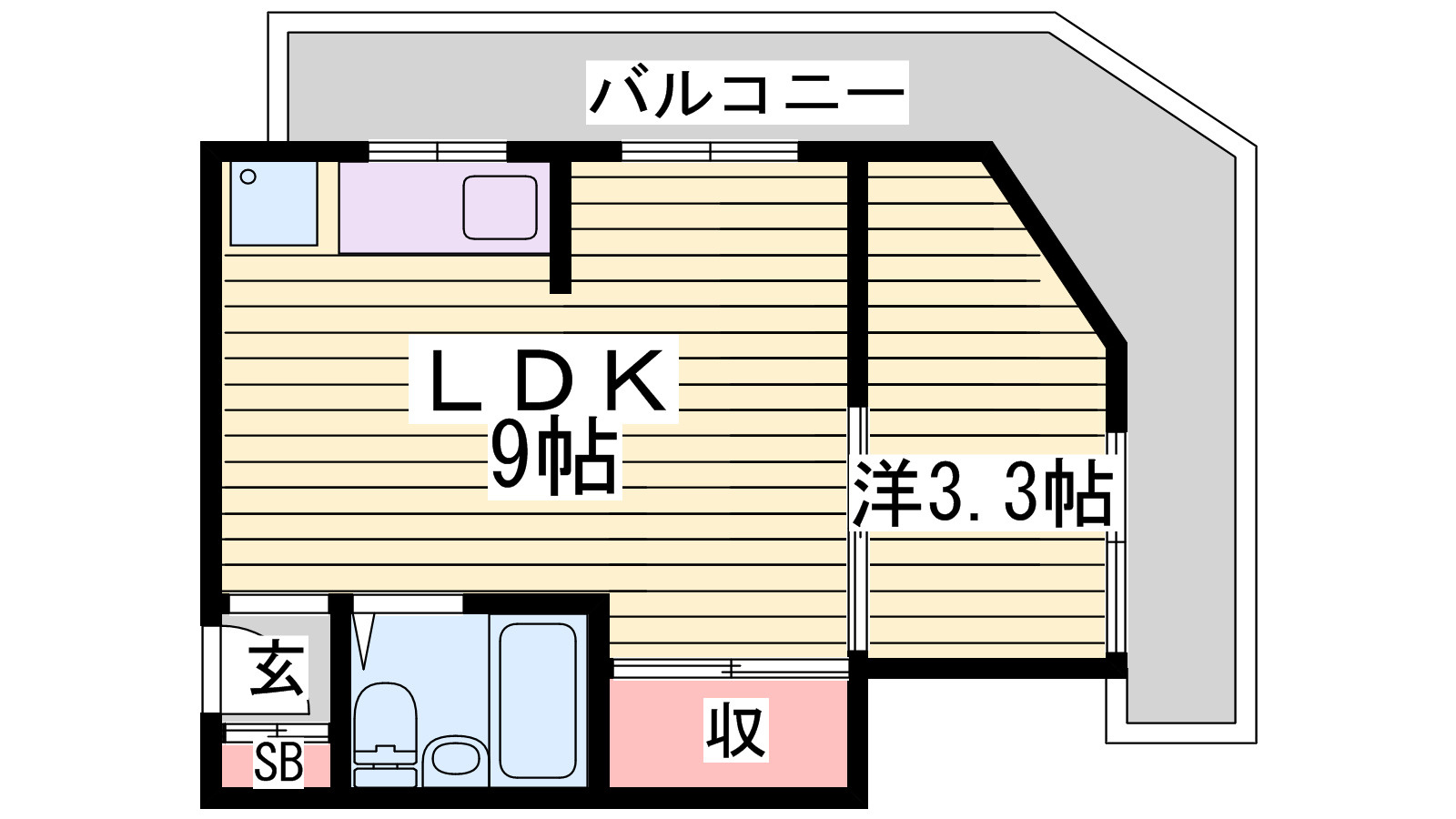 ペシュ七番館の間取り