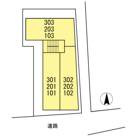 カーサ鈴の区画図
