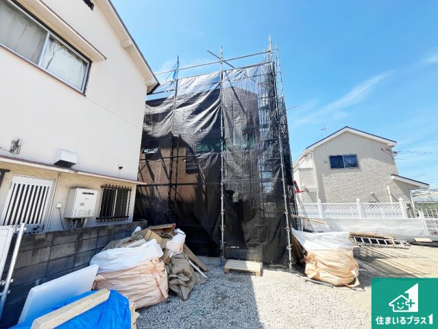 加古郡播磨町二子　25-1期　新築一戸建ての外観|現在建築中！落ち着いた街並みで新生活を始めることが出来そう！周辺の物件も併せてご紹介させて頂きます！