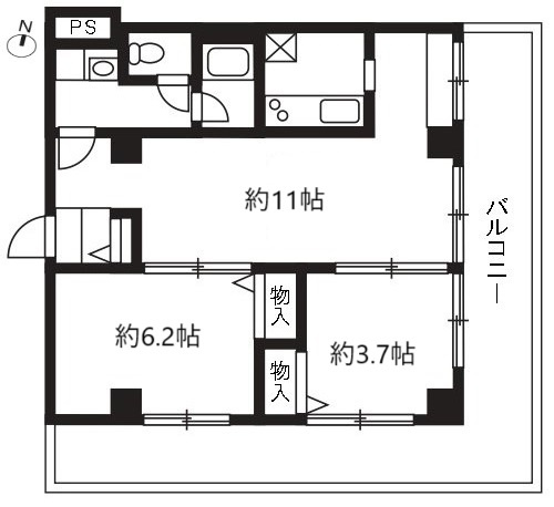 アールスリー川越の間取り
