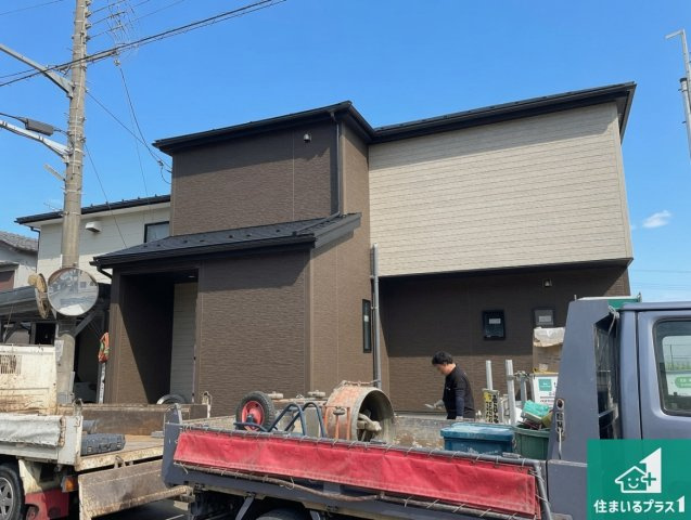 東近江市長勝寺町　第1期　新築一戸建ての外観|周辺は落ち着いた街並みの住宅地！子育てがしやすい住環境です！まだ未完成ですが、現地でしかわからない事もございます。是非一度ご覧ください。