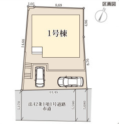 リーブルガーデン福岡市城南区樋井川4丁目の区画図