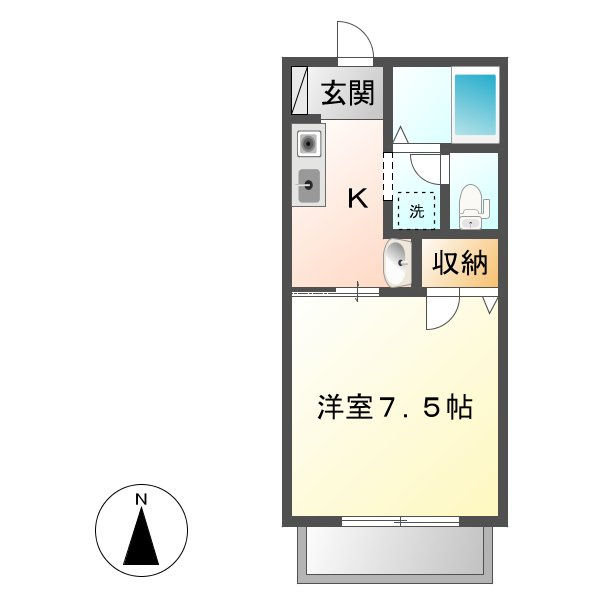 コロニーＫ　Ｂの間取り