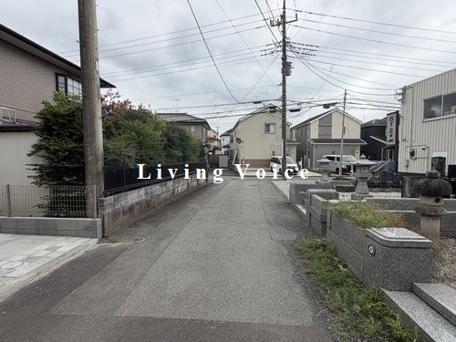 【仲介手数料０円】相模原市中央区田名　新築一戸建て　1号棟　全2棟の前面道路含む現地写真|相模原市中央区田名　新築一戸建て　全2棟