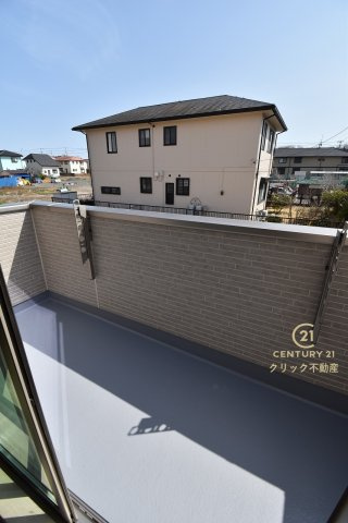 ハートフルタウン 　ひたちなか市足崎1474番　Cのバルコニー|日当たり良好なバルコニーです。気分転換に出るだけでも、晴れた日にお洗濯物やお布団を一気に干すのも気持ちがいい♪（写真は完成イメージ）