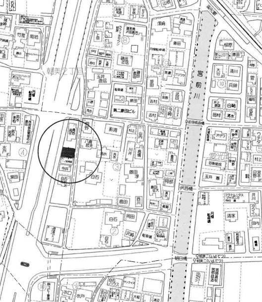 朝美二丁目のおうち　松山市朝美二丁目中古戸建の地図