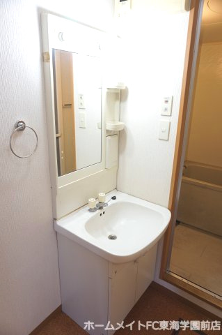 菊池郡菊陽町光の森３丁目の賃貸マンションの独立洗面台