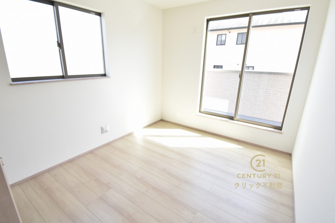 ハートフルタウン 　ひたちなか市足崎1474番　Dの洋室|採光バッチリ・通風良好です。
たっぷり差し込む陽光がお部屋を明るく照らします！（写真は完成イメージ）