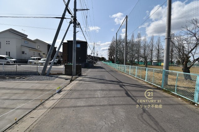 ハートフルタウン 　ひたちなか市足崎1474番　Dの前面道路含む現地写真|現地撮影（2026年3月）