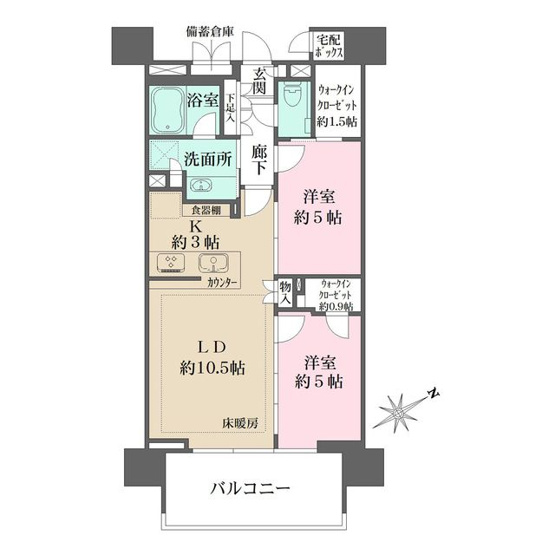 【間取り】 | ザ・パークハウス東中野プレイス