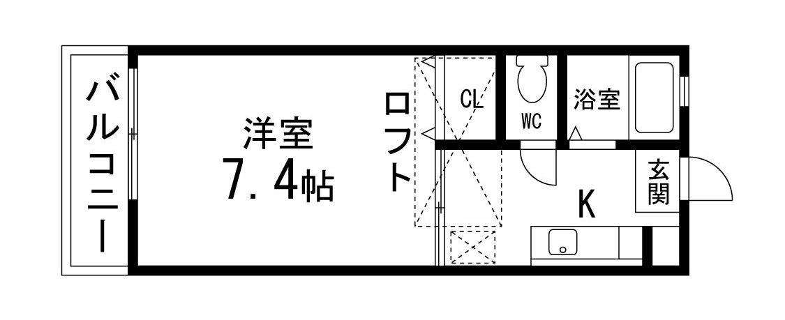 カーサーM＆MⅡの間取り
