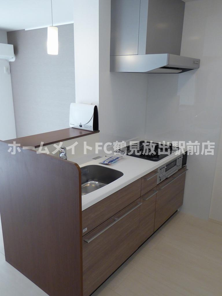 大阪市城東区鴫野東２丁目のハイツのキッチン