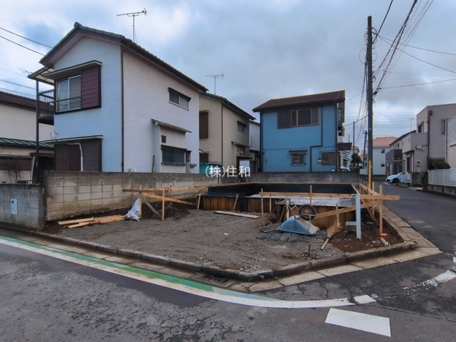 ふじみ野市桜ケ丘３丁目の新築一戸建の前面道路含む現地写真