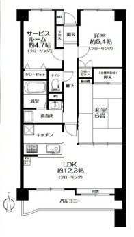 チサンマンション富沢駅前Ⅱの間取り