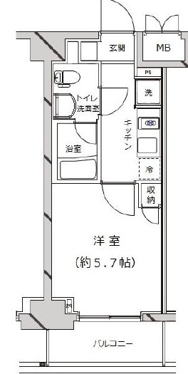 ライジングプレイス堀切の間取り|間取りです。