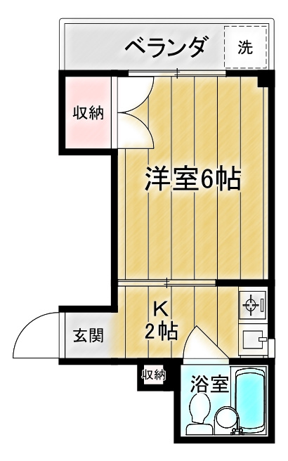 サンステージ岡田の間取り