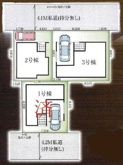 【２号棟】越谷市南越谷新築戸建ての区画図