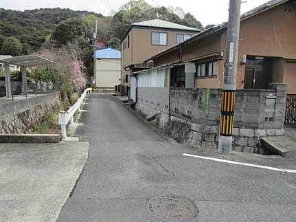 東区温品３丁目の前面道路含む現地写真
