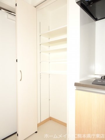 熊本市中央区迎町１丁目のアパートの玄関