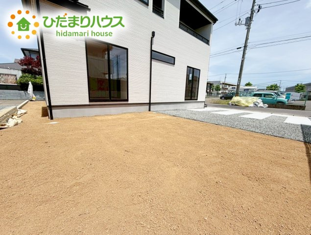 郡山市安積町長久保三丁目　新築戸建　4号棟の庭|お庭付物件になります！お庭遊びや、プールなどお子様も大喜び(^^)