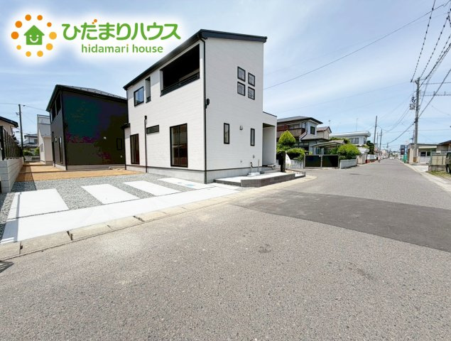 郡山市安積町長久保三丁目　新築戸建　4号棟の前面道路含む現地写真|今から見たいも大歓迎！お気軽にお問い合わせください☆彡
