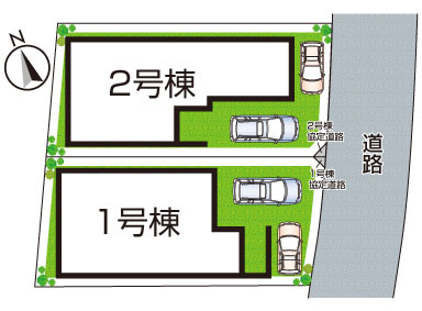 明石市大久保町八木　第18期　新築一戸建ての区画図|全2区画