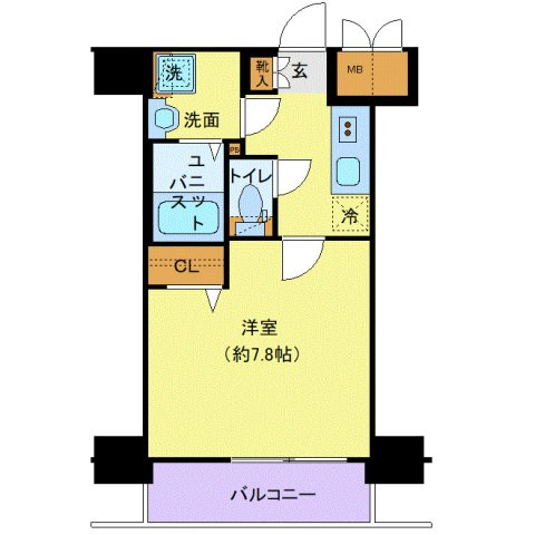 【間取り】 | プレサンス新宿中落合メーディオ
