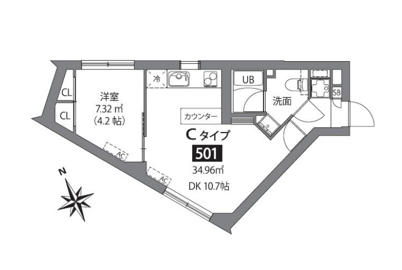 ASTILE市ヶ谷の間取り|ASTILE市ケ谷