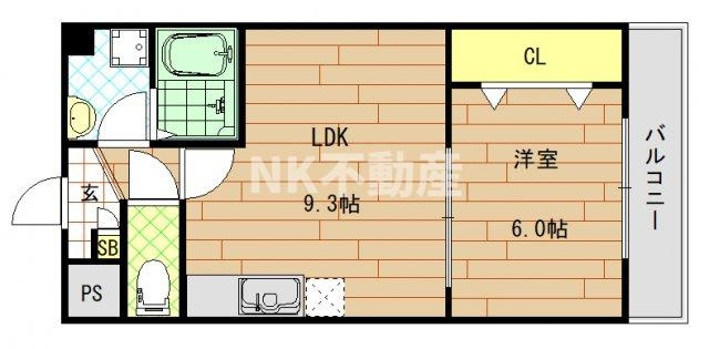 【間取り】 | アクティブ・オクダ（八戸ノ里賃貸） | 間取りです