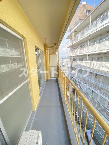 大阪市東淀川区柴島３丁目の賃貸マンションのバルコニー