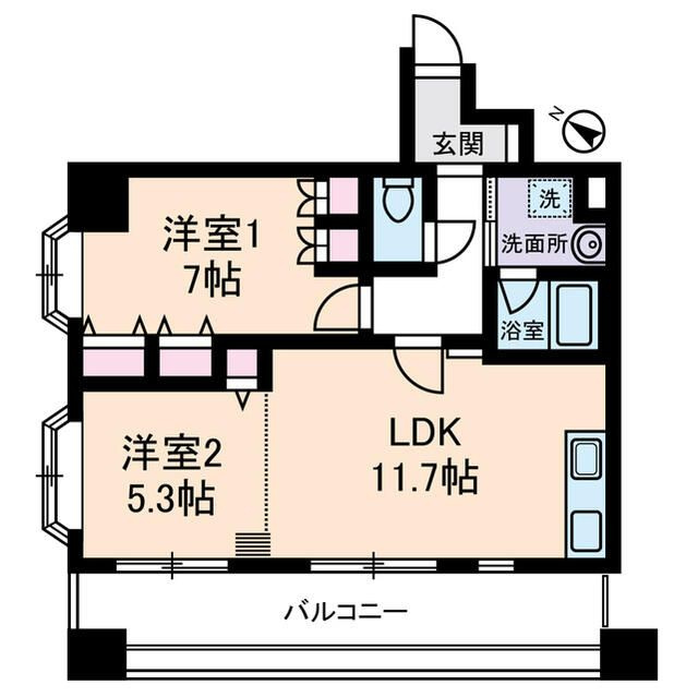 キャルム浅草の間取り