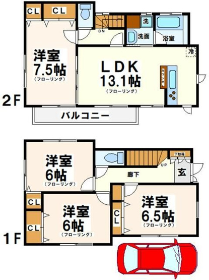 【間取り】 | プリマヴェーラ-再契約型　定期借家　4年or6年-