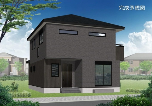【外観】 | 【仲介手数料０円】愛川町中津　新築一戸建て　全7区画 | 4号棟外観パース　愛川町中津　新築一戸建て　全7区画